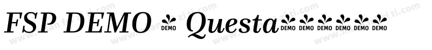 FSP DEMO - Questa字体转换